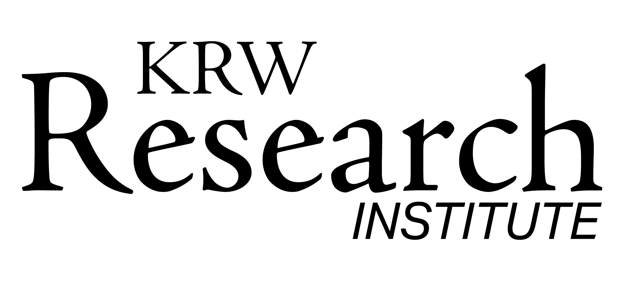 KRW Research Institute logo in black